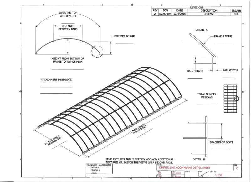 curved boat canopy frame